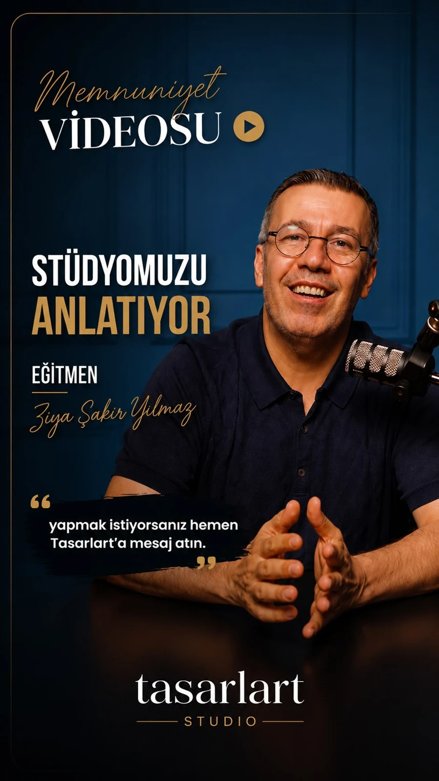 Eğitmen Ziya Şakir Yılmaz stüdyo deneyimini anlatıyor